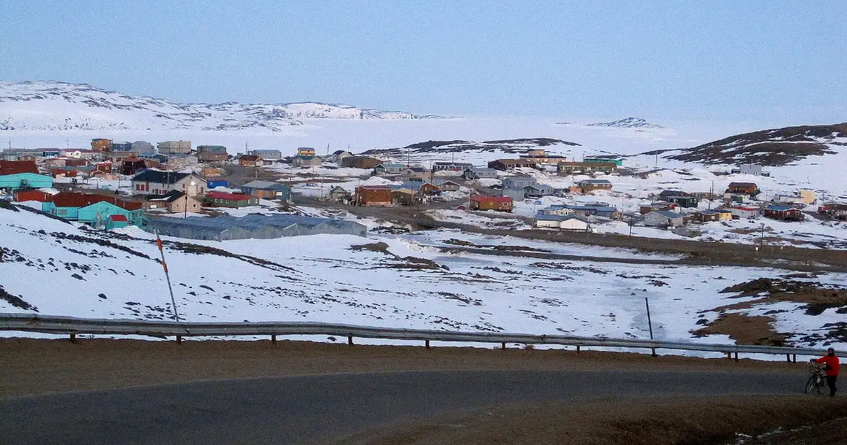 Apex, Iqaluit, under snow